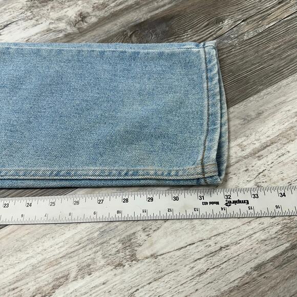 Vintage 90s Levis 540 Brown Tab Blue Men 34x32 Relaxed Straight Denim Jean - Picture 7 of 13